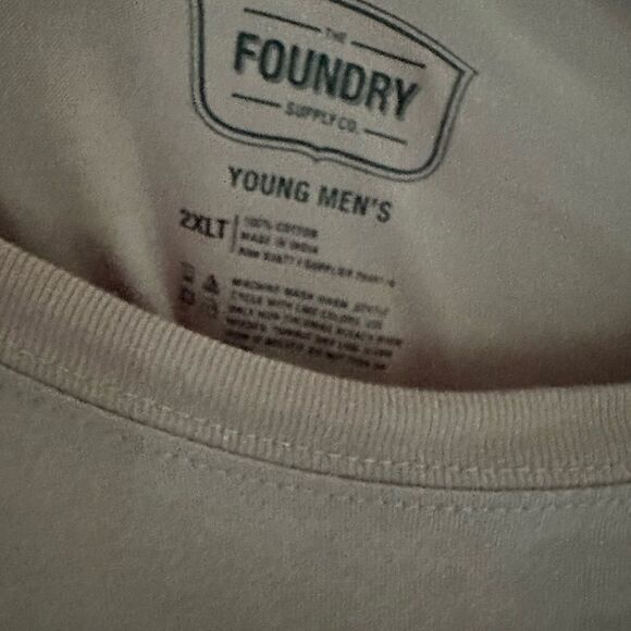 The Foundry Short Sleeve T-Shirt 2XLT Men's 100% Cotton Crew Neck - Picture 3 of 3